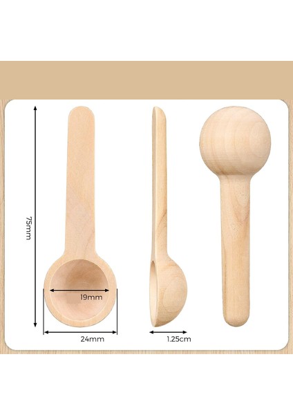 Ahşap Baharat Kaşığı Mini 10 Adet 721264