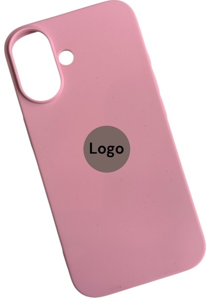 Apple iPhone 16 Uyumlu Lansman Pembe Içi Kadife Silikon Kılıf