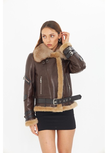 Kahverengi Deri Mont - 63 Cm, Kemerli, Vintage ve Lüks fiyatları