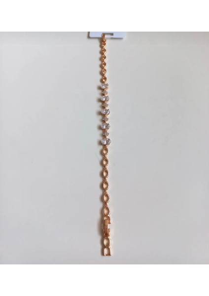 Vip Seri Zirkon Taşlı Rosegold Renk Bileklik 17+2cm indirimleri