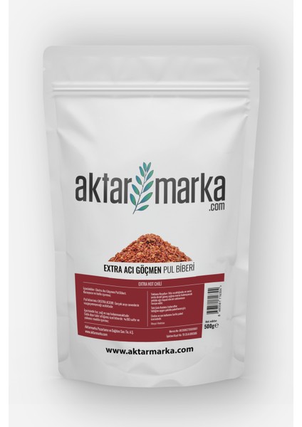 Extra Acı Göçmen Pul Biberi 100 lük 500 gr
