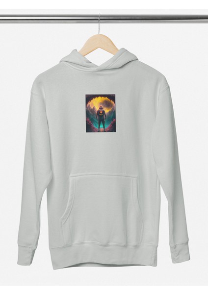 Unisex Mountain Man Baskılı Hoodie / Kapüşonlu Sweatshirt modelleri