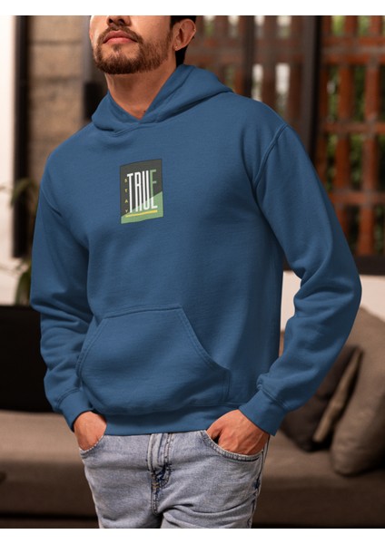 Unisex Stay True Baskılı Hoodie / Kapüşonlu Sweatshirt fiyatları