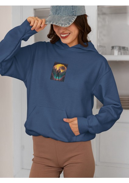 Unisex Mountain Man Baskılı Hoodie / Kapüşonlu Sweatshirt fiyatları