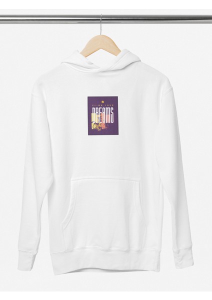 Unisex Climb Your Dreams Baskılı Hoodie / Kapüşonlu Sweatshirt