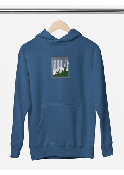 Unisex Inspire The World Baskılı Hoodie / Kapüşonlu Sweatshirt modelleri