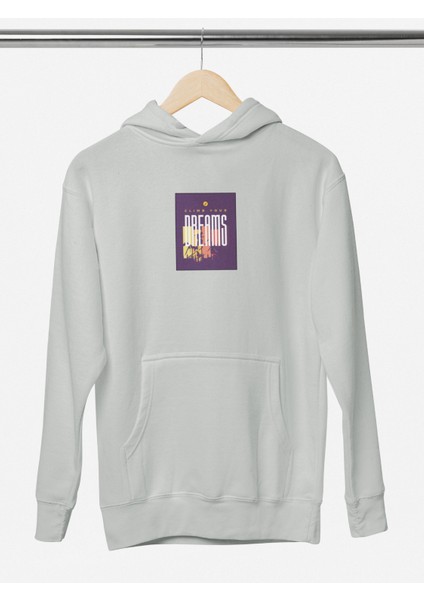 Unisex Climb Your Dreams Baskılı Hoodie / Kapüşonlu Sweatshirt