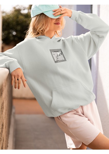 Unisex Keep Going Baskılı Hoodie / Kapüşonlu Sweatshirt