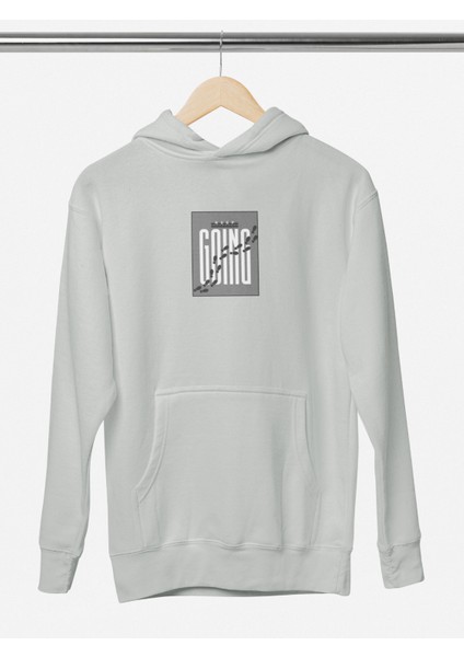 Unisex Keep Going Baskılı Hoodie / Kapüşonlu Sweatshirt modelleri