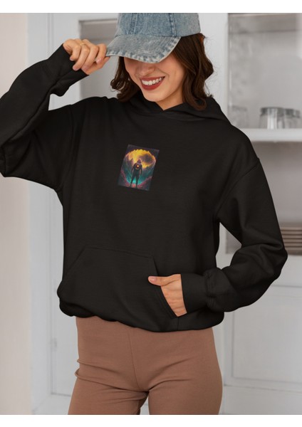 Unisex Mountain Man Baskılı Hoodie / Kapüşonlu Sweatshirt fiyatları