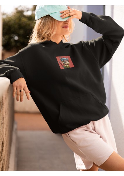 Unisex Ape Baskılı Hoodie / Kapüşonlu Sweatshirt fiyatları