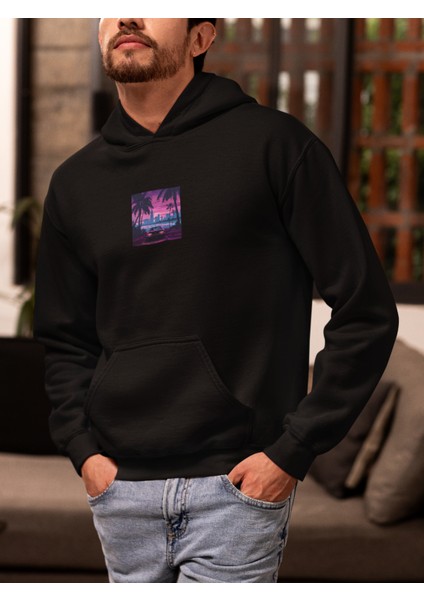 Unisex Car 2 Baskılı Hoodie / Kapüşonlu Sweatshirt
