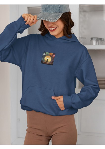 Unisex Astrology Baskılı Hoodie / Kapüşonlu Sweatshirt fiyatları