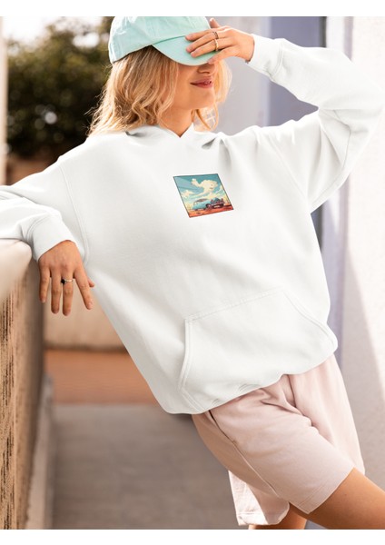 Unisex Car Baskılı Hoodie / Kapüşonlu Sweatshirt fiyatları