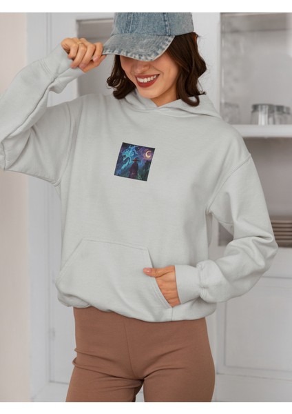 Unisex Dusk Baskılı Hoodie / Kapüşonlu Sweatshirt
