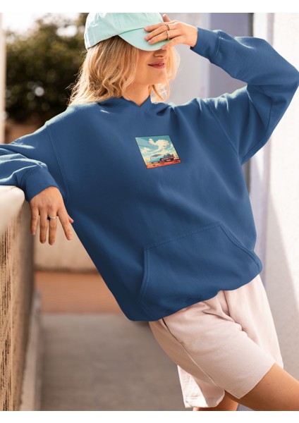 Unisex Car Baskılı Hoodie / Kapüşonlu Sweatshirt fiyatları