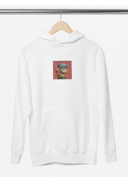 Unisex Ape Baskılı Hoodie / Kapüşonlu Sweatshirt modelleri