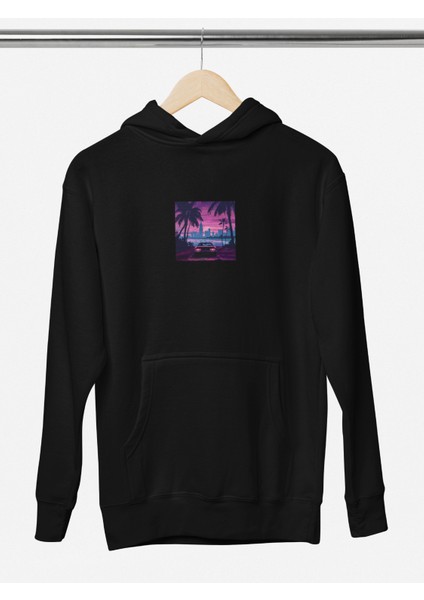 Unisex Car Baskılı Hoodie / Kapüşonlu Sweatshirt modelleri