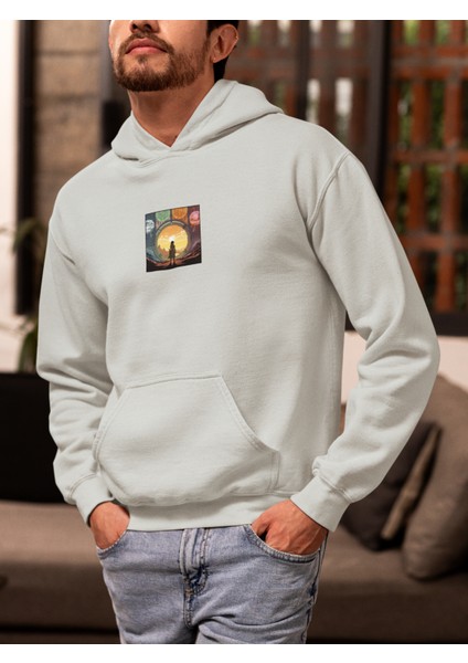 Unisex Astrology Baskılı Hoodie / Kapüşonlu Sweatshirt fiyatları