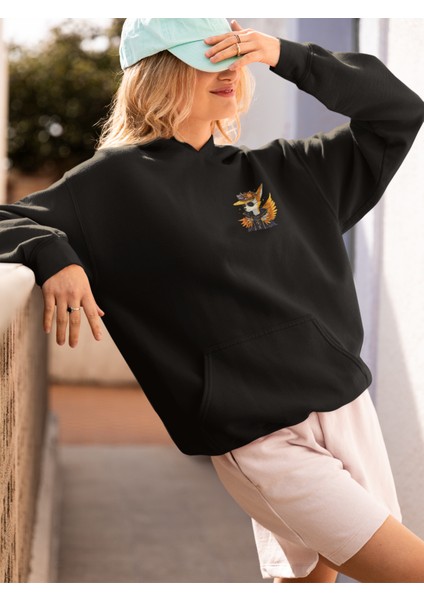 Unisex Fox Baskılı Hoodie / Kapüşonlu Sweatshirt fiyatları