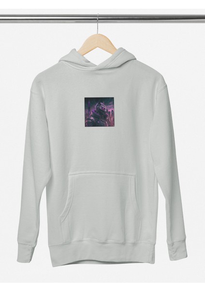 Unisex Wolf Baskılı Hoodie / Kapüşonlu Sweatshirt modelleri