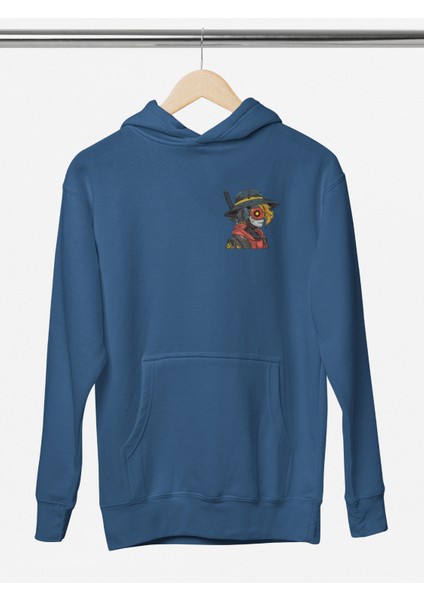Unisex Ninja Baskılı Hoodie / Kapüşonlu Sweatshirt