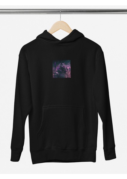 Unisex Wolf Baskılı Hoodie / Kapüşonlu Sweatshirt modelleri