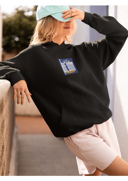 Unisex Be You Baskılı Hoodie / Kapüşonlu Sweatshirt