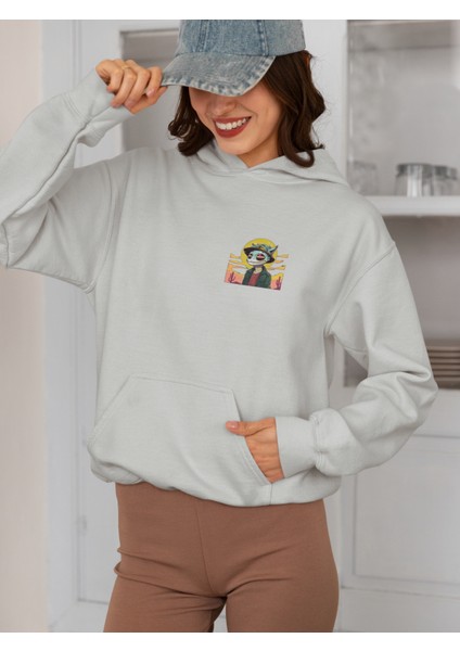 Unisex Frog 2 Baskılı Hoodie / Kapüşonlu Sweatshirt fiyatları