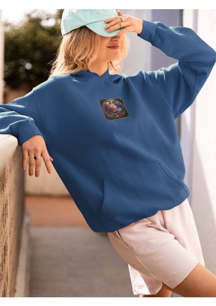Unisex Eagle Baskılı Hoodie / Kapüşonlu Sweatshirt fiyatları