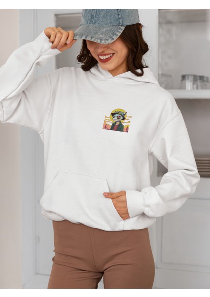 Unisex Frog 2 Baskılı Hoodie / Kapüşonlu Sweatshirt fiyatları