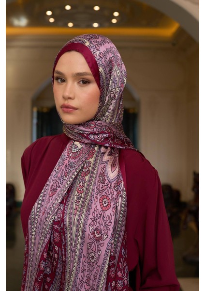 Koyu Lacivert Hardal Hint Vual Şal - 5009-28