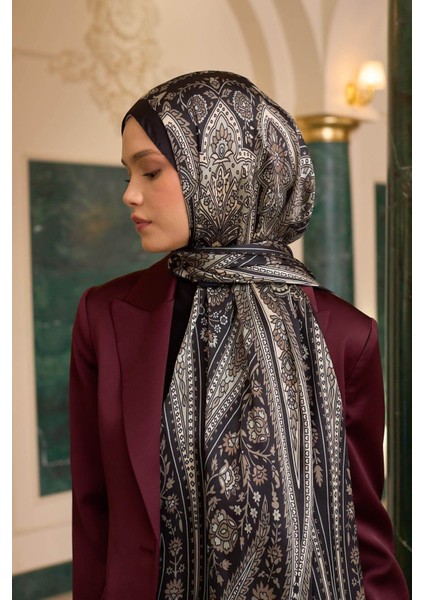 Kahve Vizon Hint Vual Şal - 5009-22 modelleri