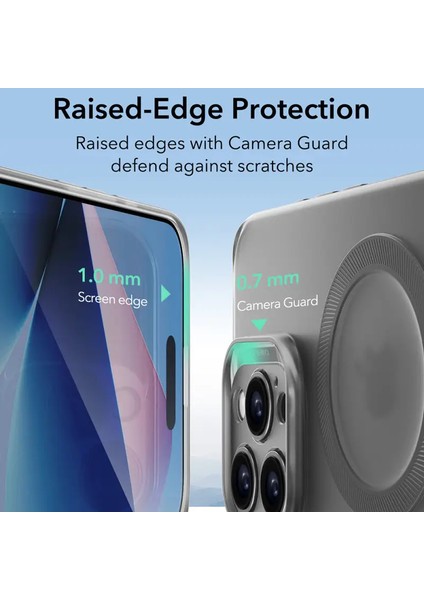 Apple iPhone 16 Pro Max Kılıf Zero Halolock Magsafe Silikon - Buzlu Gri