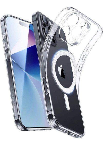 Apple iPhone 16 Pro Kılıf Zero Halolock MagSafe Silikon - Buzlu Şeffaf