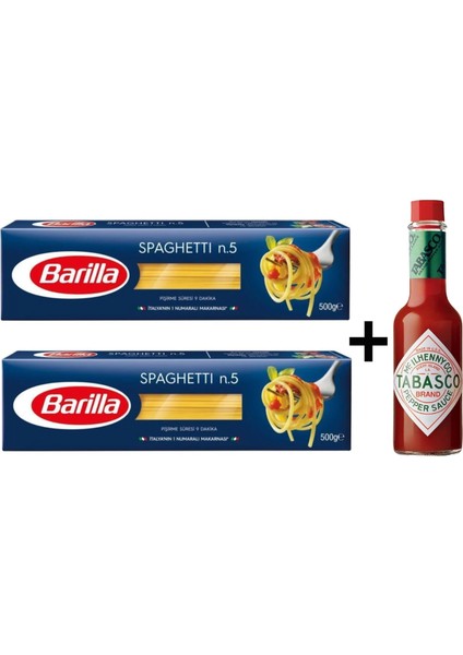 Acı Sos ve Spagetti x2 Makarna 3'lü Set