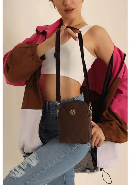 Küçük Boy Su Geçirmez Kumaş 2 Bölemeli Omuz Çantası