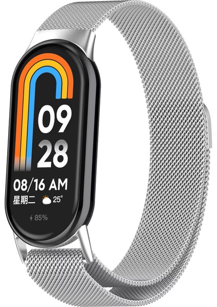 Xiaomi Mi Band 9 Uyumlu Hasır Metal Kordon