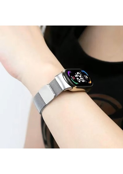 Xiaomi Mi Band 9 Uyumlu Hasır Metal Kordon