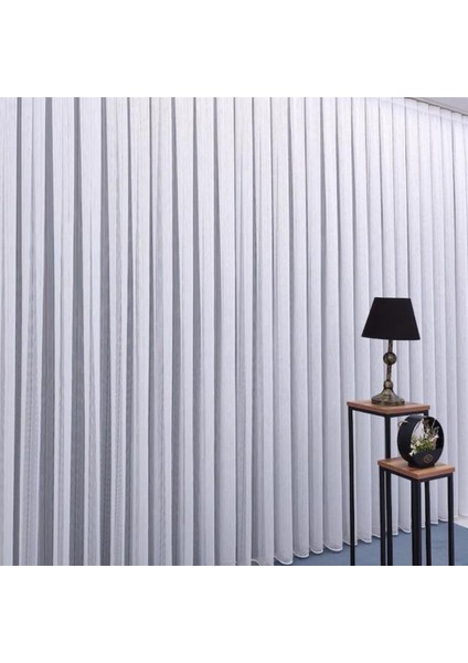 Brillant Çelik Kort Model Çizgili Modern Tül Perde Yüksek Kaliteli 1/3 Sık Pile