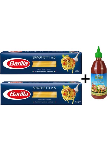 Sriracha Acı Sos ve Spagetti x2 Makarna 3'lü Set