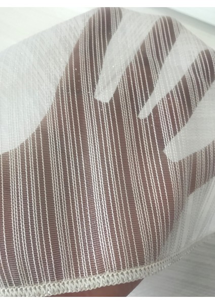 Brillant Çelik Kortlu Çizgili Modern Tül Perde Yüksek Kaliteli 1/2,5 Normal Pile indirimleri