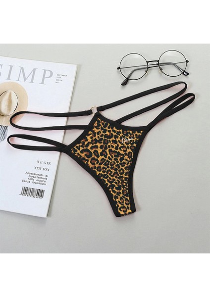 Beruflic Leopar Desenli String Külot