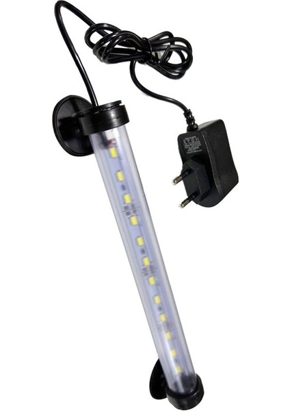 Atlantik Akvaryum Aydınlatması 30 cm Beyaz Adaptörlü