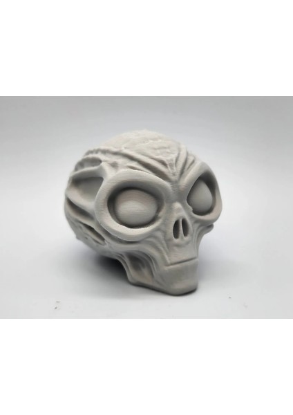 Uzaylı Kafası Şeklinde Dekoratif Figür