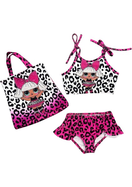 Kız Çocuk Lol Bebek Çantalı Bikini Takım