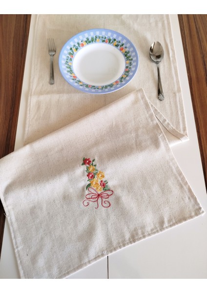 Buldan Ham Keten Otantik Yumuşacık Nakışlı 45X145 cm Runner fiyatları