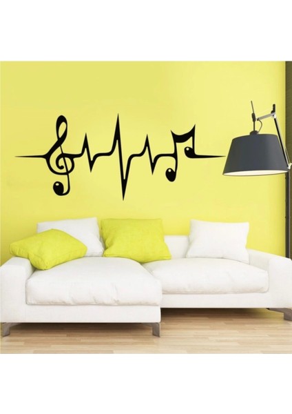 Müzik Yaşam Çizgisi Oturma Odası Duvar Sticker Su Geçirmez Duvar Kağıdı modelleri