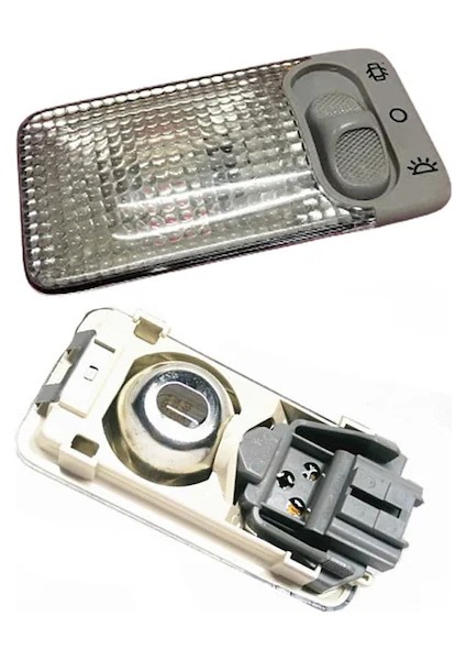 Tavan Iç Aydınlatma Lambası Gri Düğmeli Orijinal Citroen C1, C2, C3, Xantia, Xsara, Berlingo/peugeot 206, 207, 406, 306, 107, 108, Partner