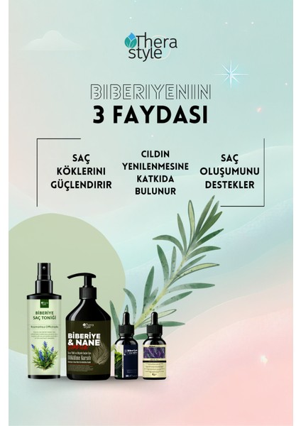 Biberiye Saç Bakım Seti 4'lü